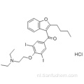 Methanon, (57187193,2-butyl-3-benzofuranyl) [4- [2- (diethylamino) ethoxy] -3,5-dijoodfenyl] -, hydrochloride (1: 1) CAS 19774-82-4